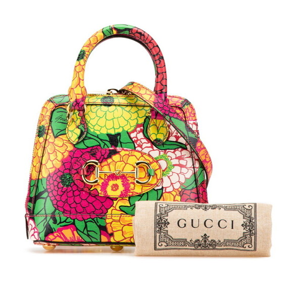 GUCCI Pink Leather Horsebit Shoulder Bag - Picture 12 of 13